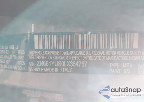 2020 Maserati Levante S Gransport from USA, damaged, VIN ZN661YUS0LX354757